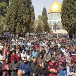 Thousands of Palestinians throng Al-Aqsa for Friday prayers