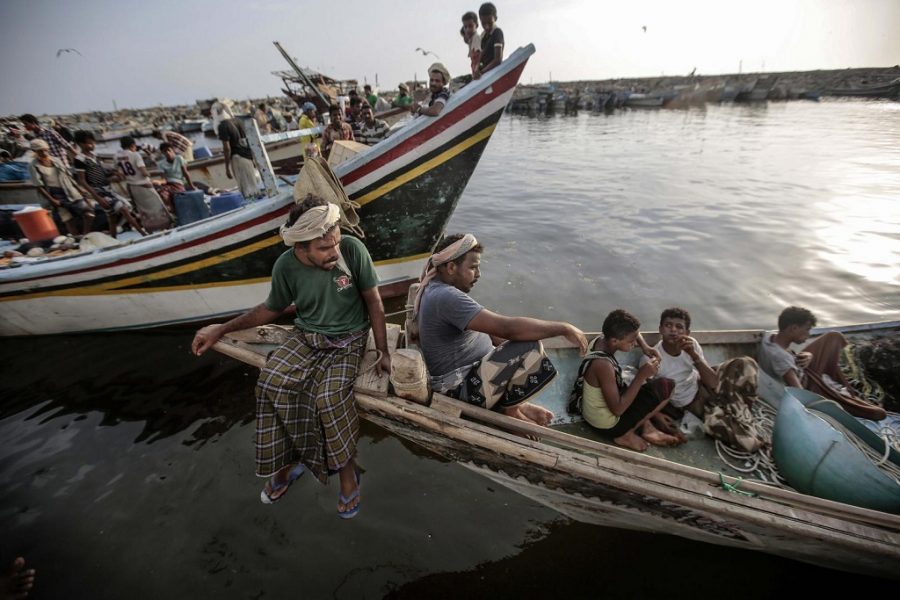 Yemeni fishermen abducted by the Saudi coalition