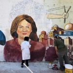 A mural in honor of Shireen Abu Akleh