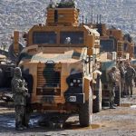 A convoy of the Turkish army has entered the Azaz region of Syria