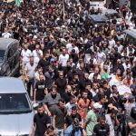 Palestinians hold funeral of three young men martyred by Israeli forces