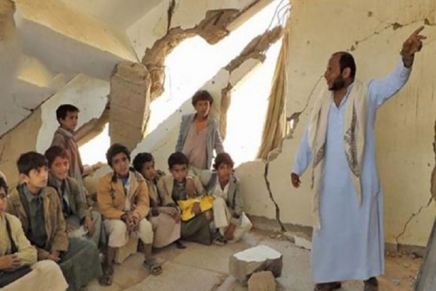 At least more than 2 million Yemeni children out of school