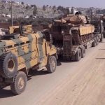 US military convoy stopped by angry villagers in Hasakah