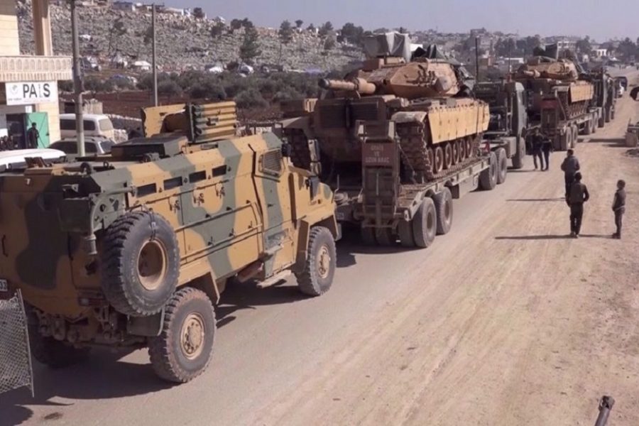 US military convoy stopped by angry villagers in Hasakah