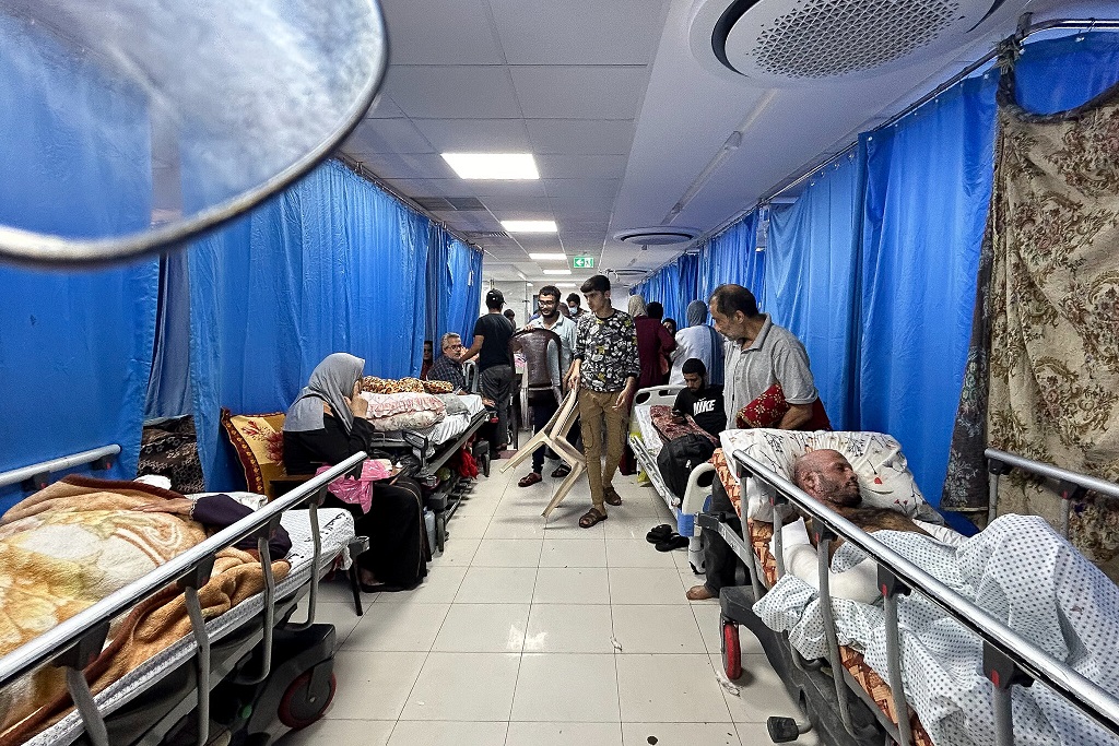 The occupying regime has turned Al-Shifa hospital into a battlefield