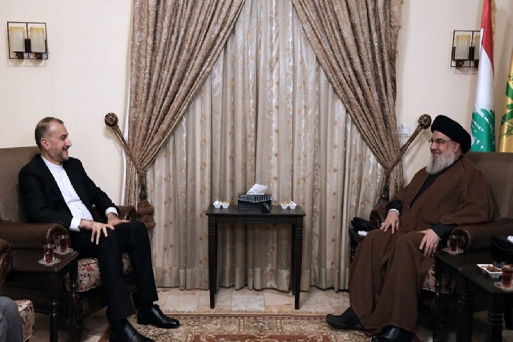Waziri wa Mambo ya Nje wa Iran aonana na Sayyid Hassan Nasrullah mjini Beirut