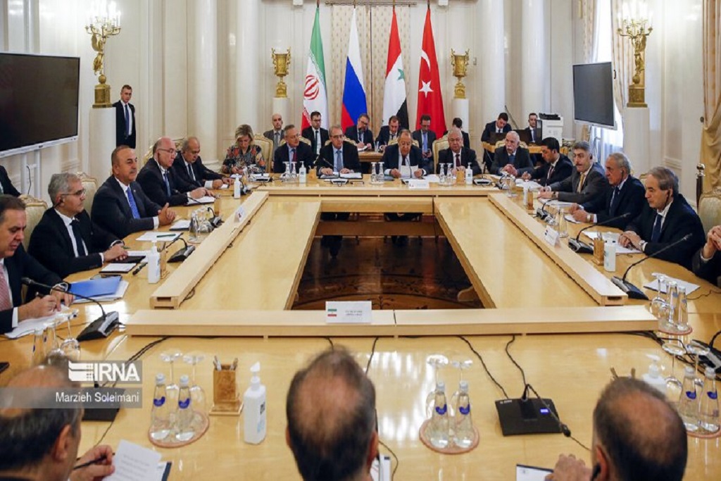 taarifa ya pamoja ya mkutano wa njia nne huko Moscow; Kusisitiza heshima kwa uadilifu wa eneo la Syria