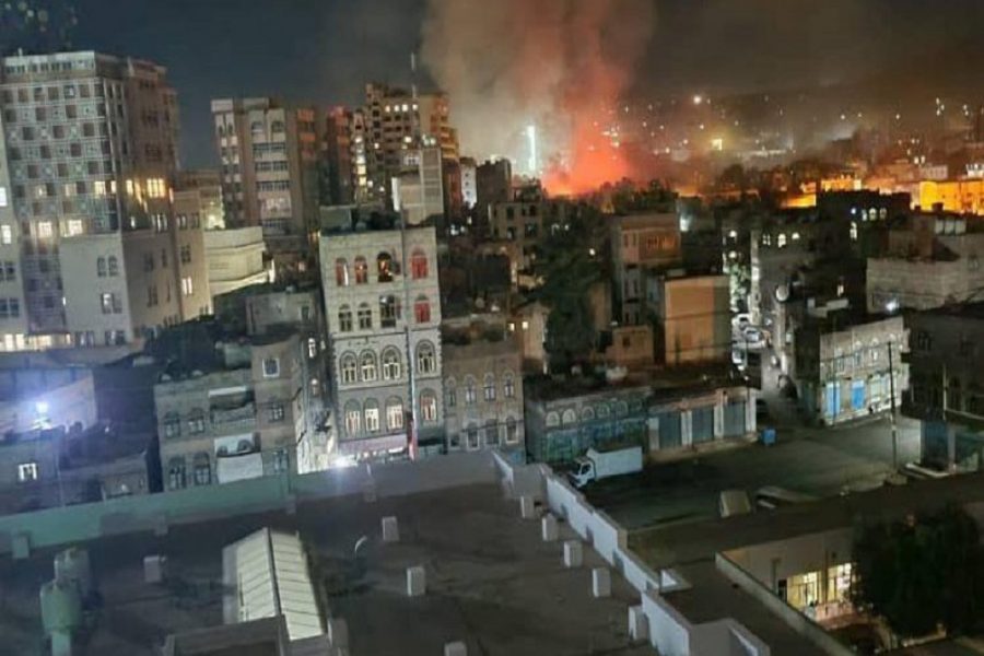 Mashambulizi ya anga ya Marekani na Uingereza ndani ya Sana’a, mji mkuu wa Yemen
