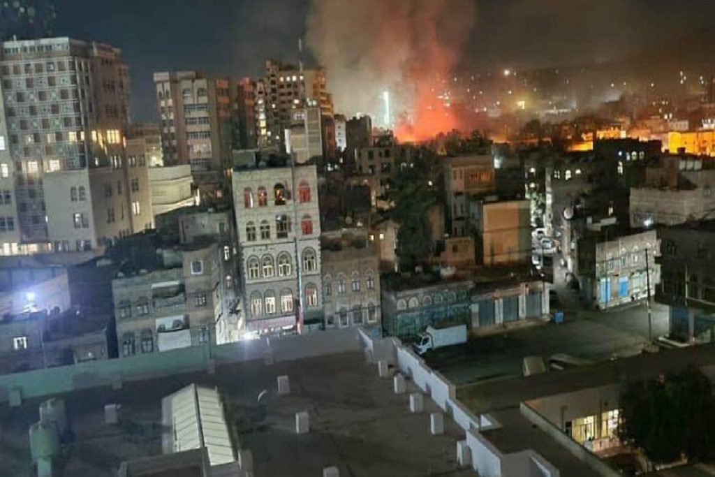 Mashambulizi ya anga ya Marekani na Uingereza ndani ya Sana’a, mji mkuu wa Yemen