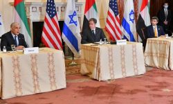 امریکہ، اسرائیل اور متحدہ عرب امارات کے وزرائے خارجہ کا واشنگٹن میں مشترکہ اجلاس