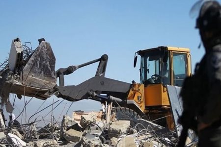 اسرائیل کی طرف سے فلسطینیوں کی املاک کا انہدام جاری