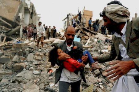 سعودی اتحاد کے ہاتھوں یمن میں ہزاروں بچوں کا قتل عام