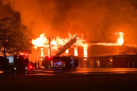 حیفا کے انڈسٹریل پلانٹ میں بھیانک آتش زدگی