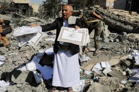 جارح سعودی اتحاد کی طرف سے یمن میں پھر جنگ بندی کی خلاف ورزی