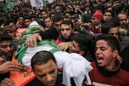 اسرائیلی فوجیوں کی فائرنگ سے فلسطینی نوجوان شہید