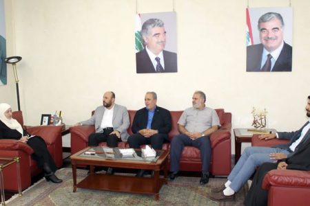 حماس کے وفد کی حریری فاؤنڈیشن کی چیئرپرسن سے ملاقات