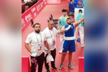 صیہونی ریفری ہونے کی وجہ سے شام کے ہیوی ویٹ باکسر کا فائنل کھیلنے سے انکار