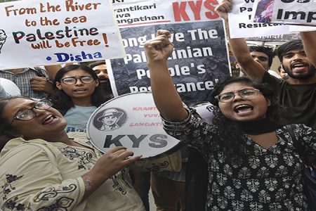 ہندوستان میں صیہونی حکومت کے خلاف مظاہروں پر پابندی