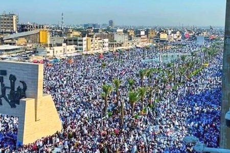 فلسطینیوں سے اظہار یکجہتی کے عالمی دن پر عراقی عوام کی فلسطینیوں کی حمایت