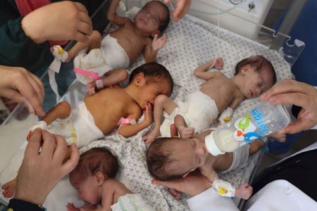 غزہ کے جھنم زارمیں تین ماہ میں 20 ہزار بچوں کی پیدائش: اقوام متحدہ