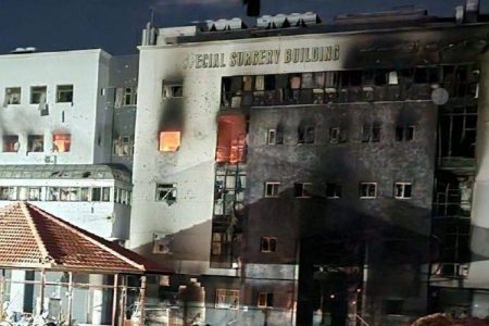 غزہ کے الشفاء ہسپتال میں 200 افراد کو شہید اور 1000کو گرفتار کیاگیا