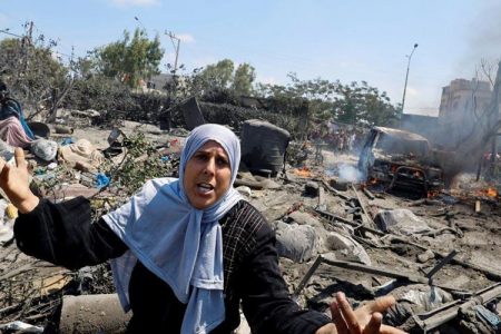 قابض اسرائیلی فوج نےقیامت ڈھا دی، المواصی میں سیکڑوں فلسطینی شہید