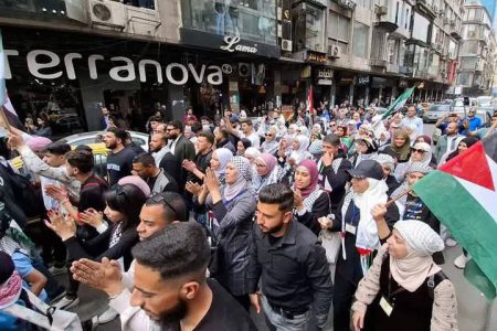 اسرائیل کے خلاف دمشق کے سب سے بڑے بازار میں “اعلان جہاد” کی پکار